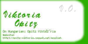 viktoria opitz business card